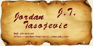 Jordan Tasojević vizit kartica